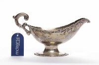 Lot 512 - 20TH CENTURY SOUTH AMERICAN SILVER GRAVY BOAT...