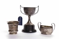 Lot 514 - GEORGE V SILVER TROPHY CUP maker Viner's Ltd,...