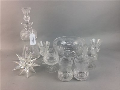 Lot 232 - A LOT OF EDINBURGH CRYSTAL DECANTER, GLASSES AND A BOWL