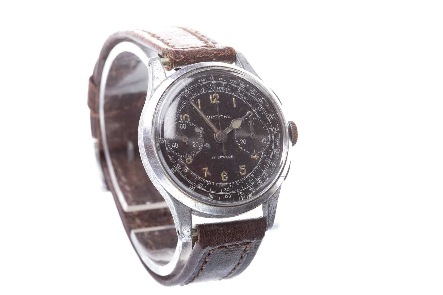 Lot 768 - A GENTLEMAN'S MILITARY STYLE FORSYTHE  WATCH