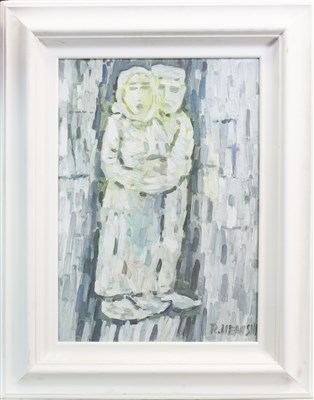 Lot 690 - THE COUPLE, AN OIL BY ROBERT MEMISHI