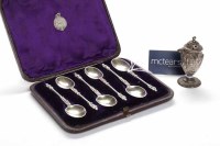 Lot 525 - SET OF SIX VICTORIAN SILVER APOSTLE TEASPOONS...