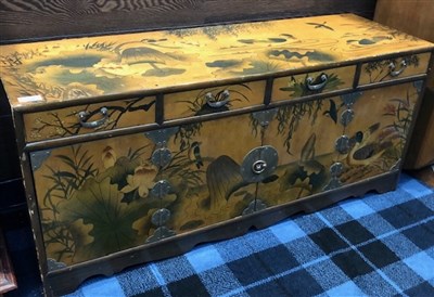 Lot 364 - A CHINESE STYLE CHEST