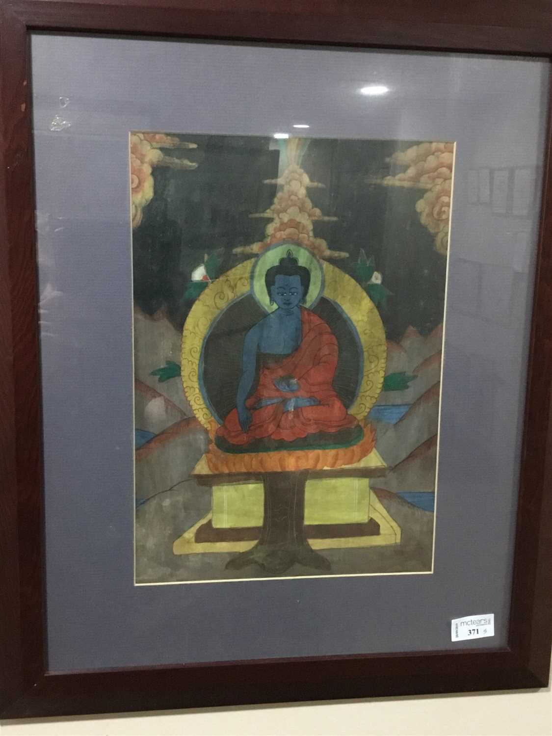 Lot 371 - A LOT OF FIVE TANKA PAINTINGS