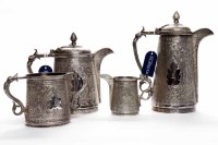 Lot 530 - LATE VICTORIAN KASHMIR STYLE SILVER PLATED...