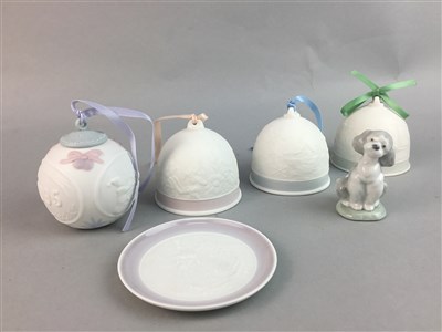 Lot 388 - A LOT OF LLADRO CANDLEHOLDERS, BELLS AND OTHER ITEMS