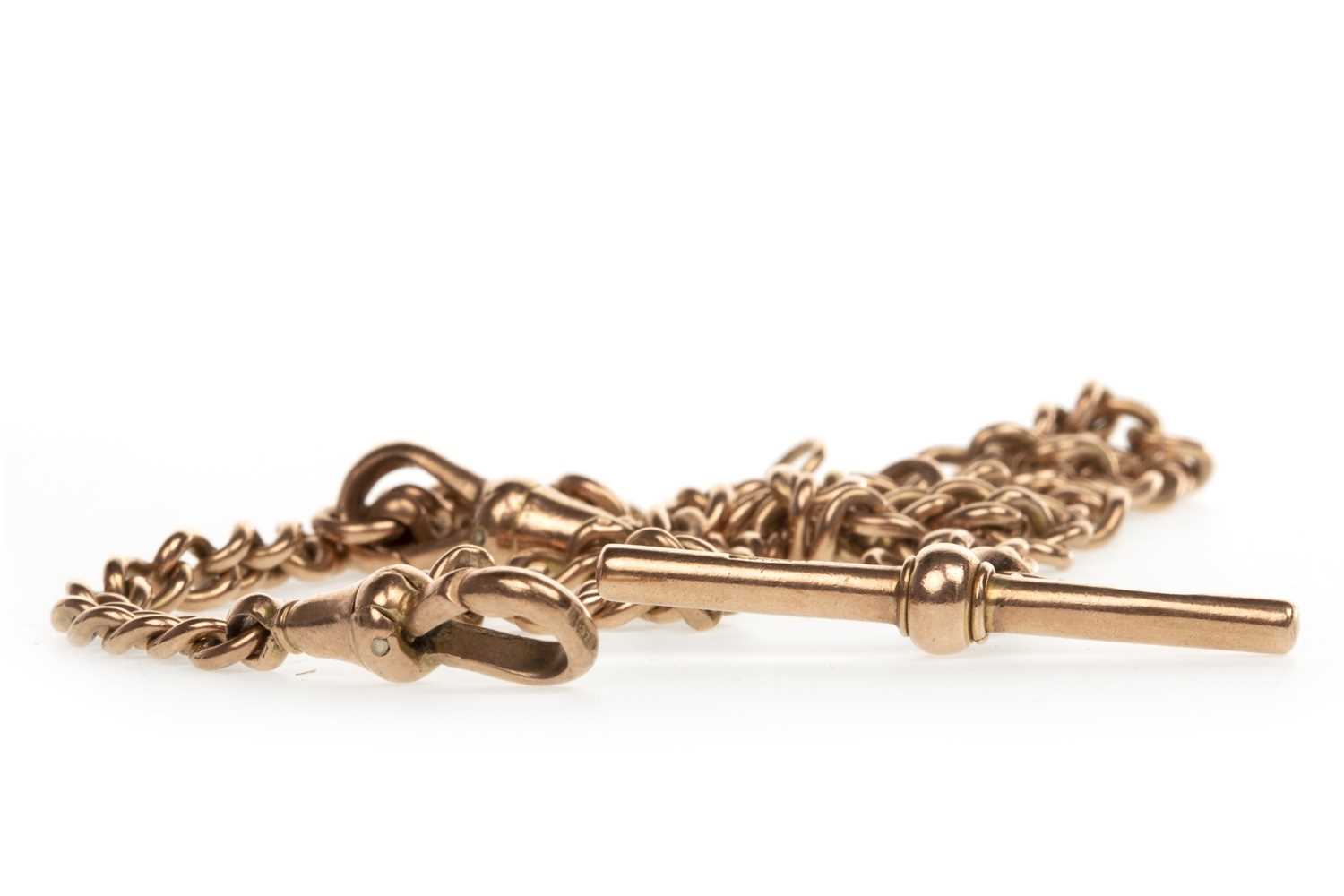 Lot 778 - A CURB LINK WATCH CHAIN