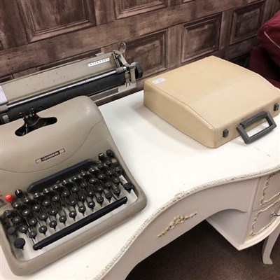 Lot 426 - A VINTAGE TYPEWRITER AND ANOTHER