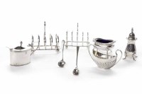 Lot 538 - LOT OF SMALL SILVER TABLE ITEMS including two...