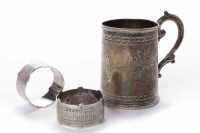 Lot 542 - VICTORIAN SILVER CHRISTENING CUP maker Mappin...