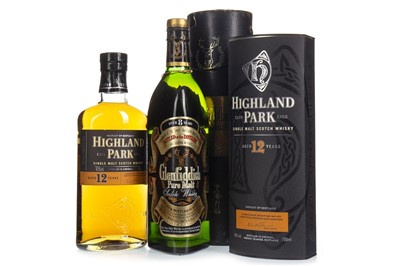 Lot 304 - GLENFIDDICH AGED 8 YEARS AND HIGHLAND PARK AGED 12 YEARS