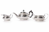 Lot 545 - EARLY 20TH CENTURY SILVER PLATED THREE PIECE...