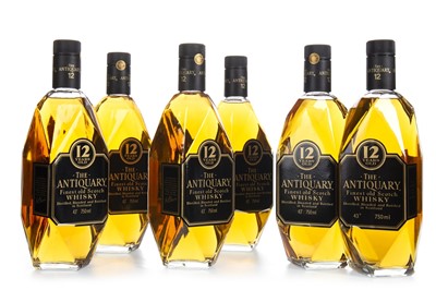 Lot 404 - SIX BOTTLES OF ANTIQUARY 12 YEARS OLD