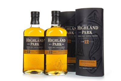 Lot 306 - TWO BOTTLES OF HIGHLAND PARK 12 YEARS OLD