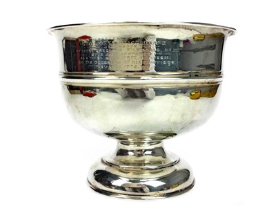 Lot 881 - AN EARLY 20TH CENTURY SILVER PRESENTATION BOWL