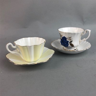 Lot 530 - A FLORAL TEA SERVICE AND ANOTHER
