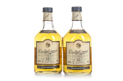 Lot 29 - TWO BOTTLES OF DALWHINNIE 15 YEARS OLD CASK STRENGTH CENTENARY