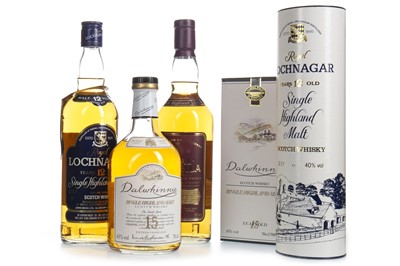 Lot 311 - DALWHINNIE 15 YEARS OLD, ROYAL LOCHNAGAR 12 YEARS OLD AND ROYAL BRACKLA