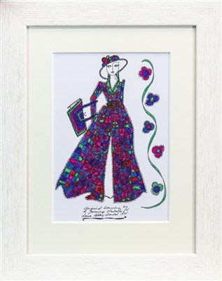 Lot 701 - AN ORIGINAL ILLUSTRATION OF DESIGNS FOR LAURA ASHLEY BY ROZ JENNINGS