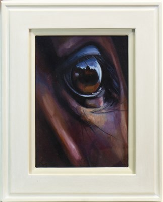 Lot 713 - EYE ON THE PRIZE, AN OIL BY GREER RALSTON
