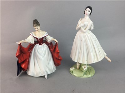 Lot 518 - A ROYAL DOULTON FIGURE OF SARA AND OTHERS