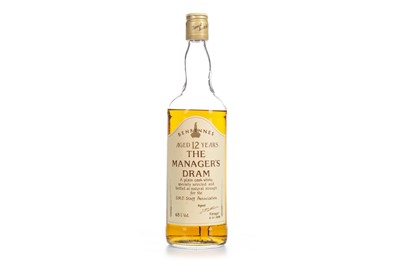 Lot 75 - BENRINNES MANAGERS DRAM AGED 12 YEARS - LOW FILL
