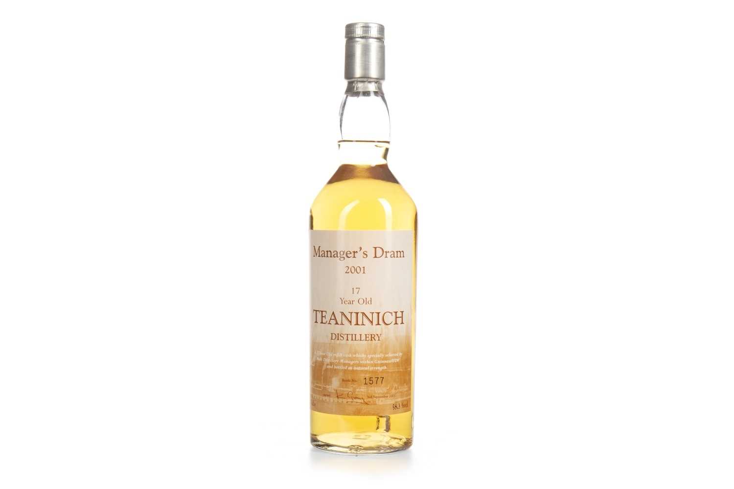 Lot 79 - TEANINICH THE MANAGERS DRAM AGED 17 YEARS