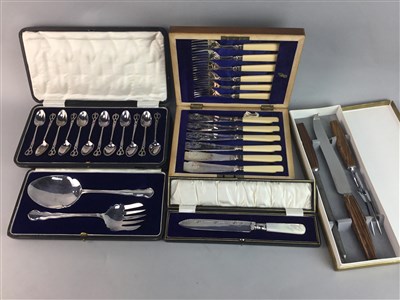Lot 600 - A LOT OF SILVER PLATED CUTLERY