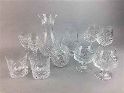 Lot 453 - A LOT OF CRYSTAL GLASSES