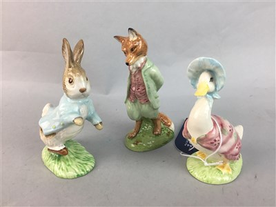 Lot 455 - A LOT OF ROYAL ALBERT BEATRIX POTTER, ROYAL CROWN DERBY AND OTHER FIGURES