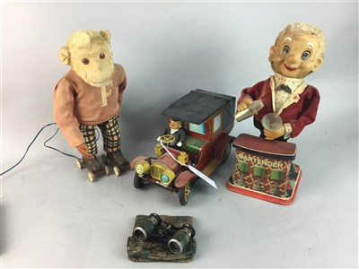 Lot 544 - A LOT OF VINTAGE TOYS AND OPERA GLASSES