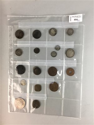 Lot 554 - A LOT OF 18TH CENTURY AND LATER COINS