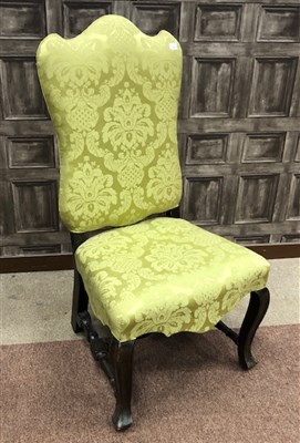 Lot 1675 - AN UPHOLSTERED SINGLE CHAIR