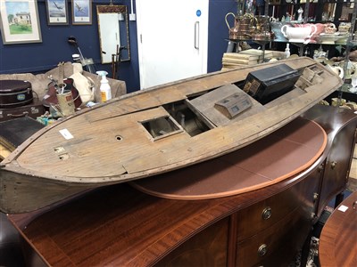 Lot 560 - A VINTAGE MODEL SHIP AND PARTS