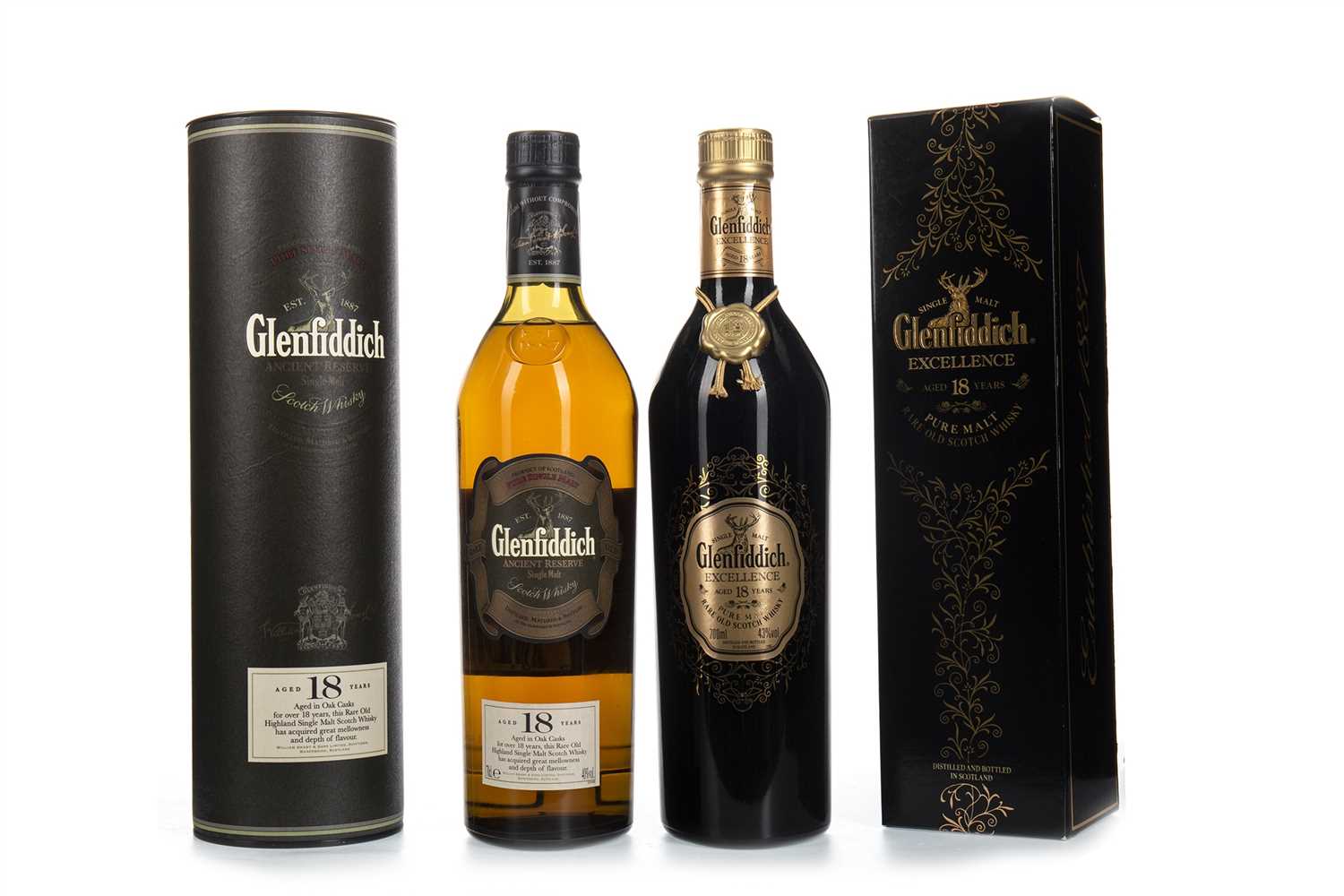 Lot 69 - TWO BOTTLES OF GLENFIDDICH 18 YEARS OLD