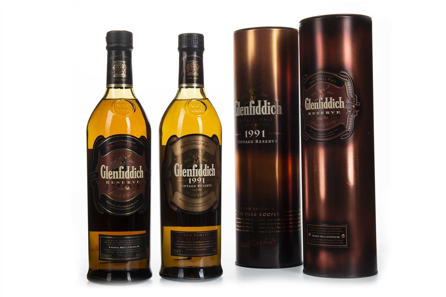 Lot 325 - GLENFIDDICH 1984 AND 1991