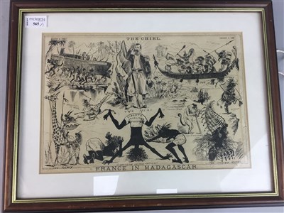 Lot 264 - A PRINT OF MADAGASCAR AND TWO OTHERS