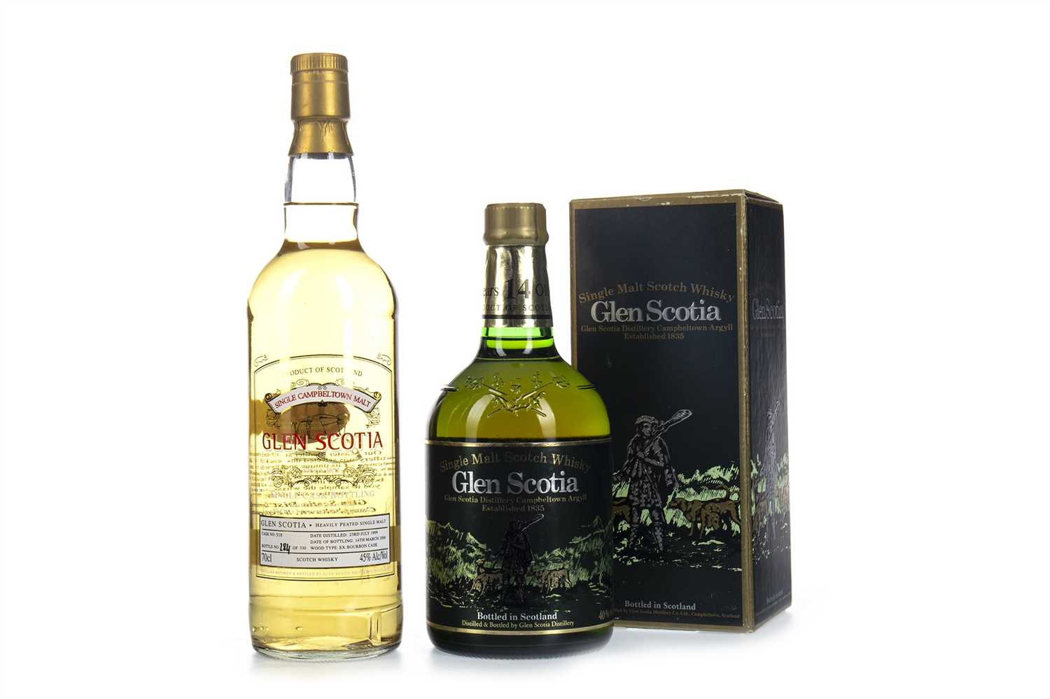 Lot 331 - GLEN SCOTIA 1999 SINGLE CASK AND GLEN SCOTIA 14 YEARS OLD