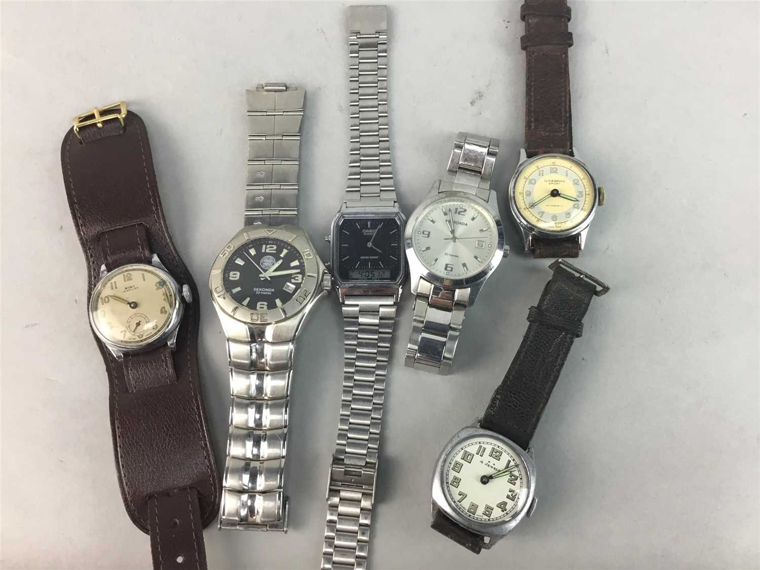 Lot 75 - A LOT OF SIX GENT'S WATCHES