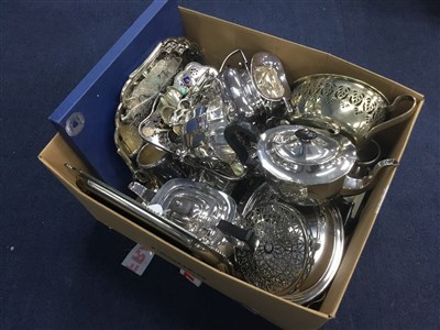 Lot 80A - A LOT OF SILVER PLATED WARE