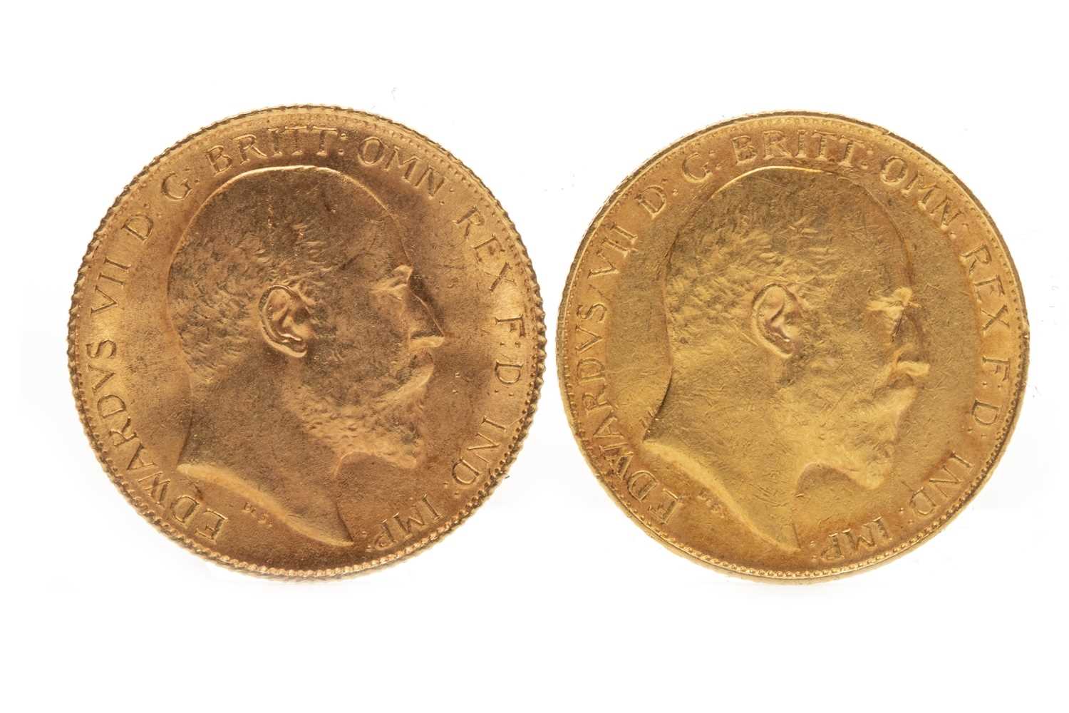 Lot 546 - TWO GOLD HALF SOVEREIGNS 1903  AND 1907