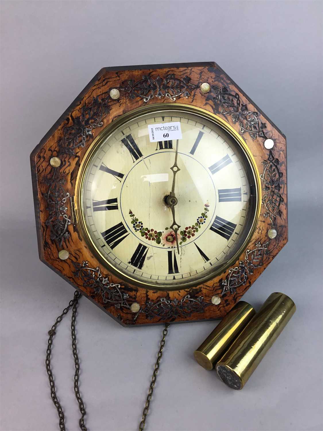 Lot 60 - AN EARLY 20TH CENTURY WAG AT THE WALL CLOCK