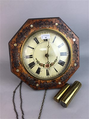 Lot 60 - AN EARLY 20TH CENTURY WAG AT THE WALL CLOCK