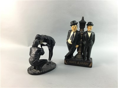 Lot 42 - A LAUREL & HARDY GROUP AND TWO OTHER FIGURES