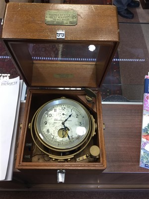 Lot 1393 - AN EARLY TO MID-20TH CENTURY SHIP'S MARINE CHRONOMETER BY THOMAS MERCER OF ST. ALBANS