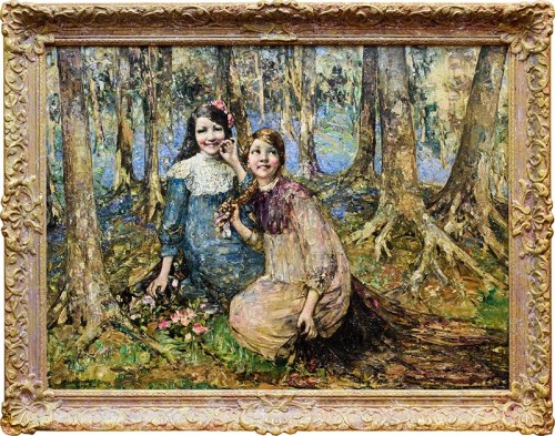 Lot 1257 - EDWARD ATKINSON HORNEL (SCOTTISH 1864 - 1933),...