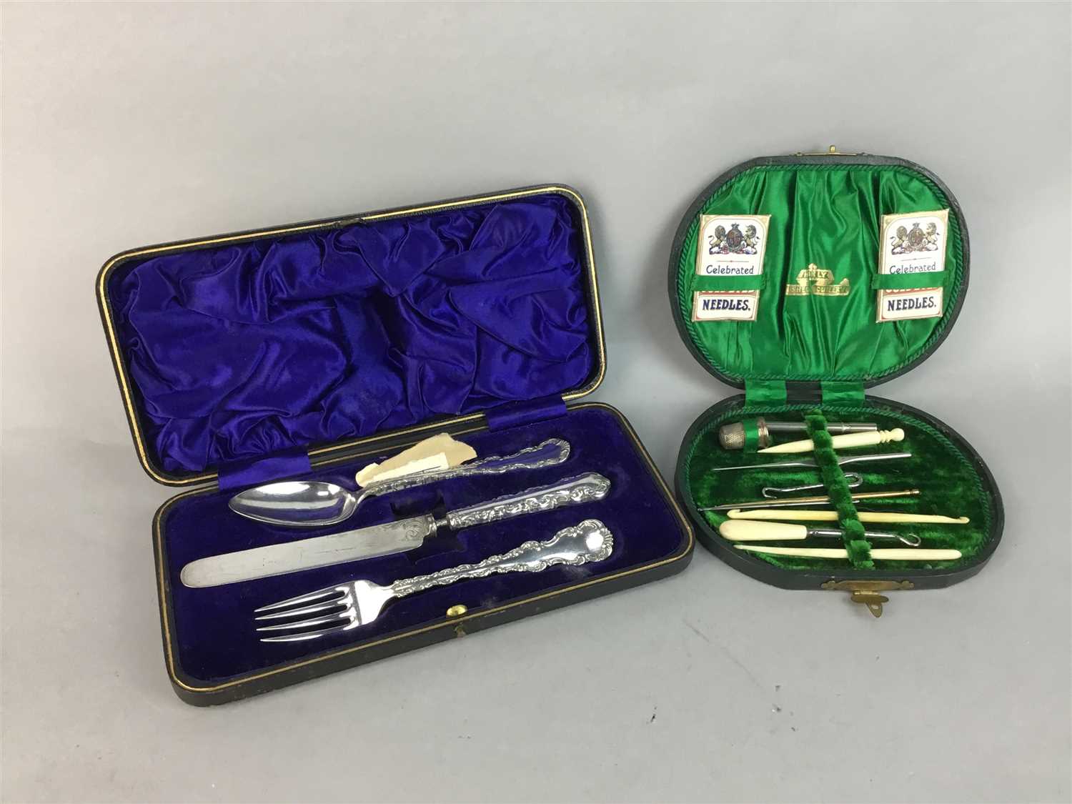Lot 33 - A LOT OF SILVER AND OTHER CUTLERY