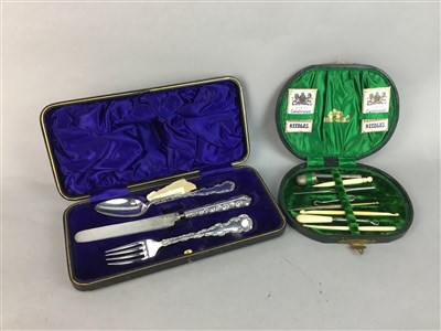 Lot 33 - A LOT OF SILVER AND OTHER CUTLERY