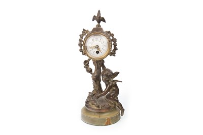 Lot 1399 - A LATE 19TH CENTURY FRENCH FIGURAL CLOCK
