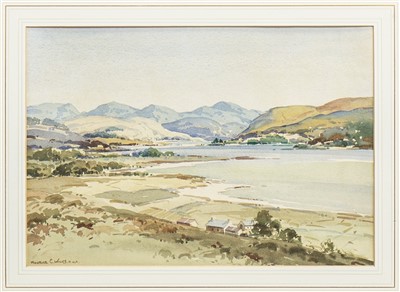 Lot 73 - COASTAL SCENE, A WATERCOLOUR BY MAURICE CANNING WILKS